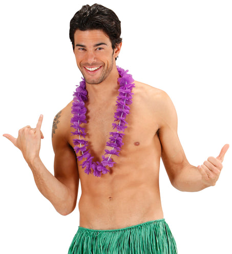 e-carnavalskleding-SYK Hawaii krans paars
