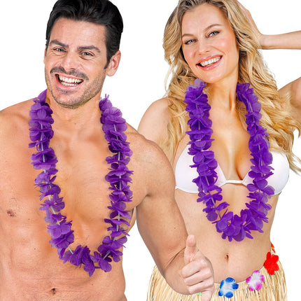 e-carnavalskleding-SYK Hawaii krans paars