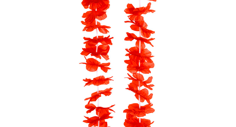 e-carnavalskleding-SYK Hawaii krans rood