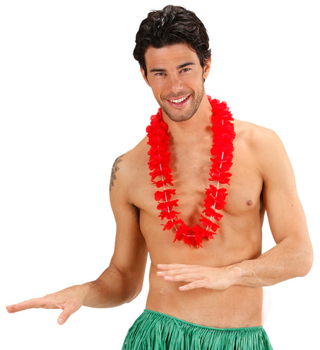e-carnavalskleding-SYK Hawaii krans rood