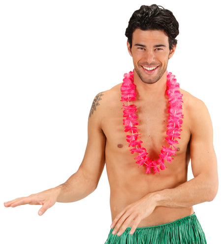 e-carnavalskleding-SYK Hawaii krans roze