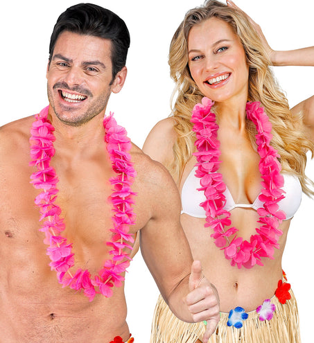 e-carnavalskleding-SYK Hawaii krans roze