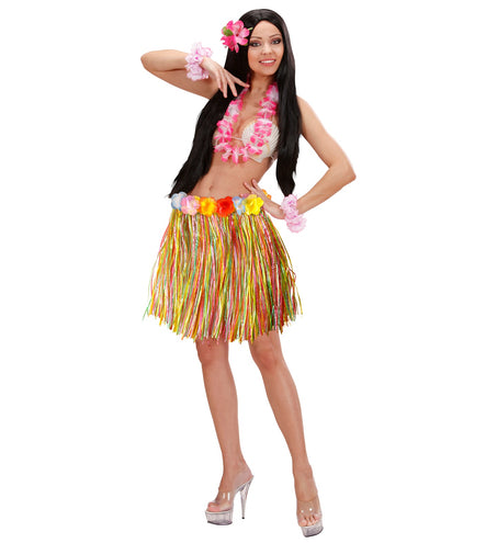 e-carnavalskleding-SYK Hawaii rok kort meerkleurig