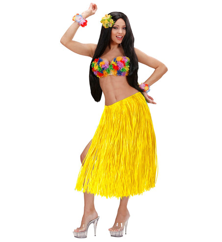 e-carnavalskleding-SYK Hawaii rok lang geel
