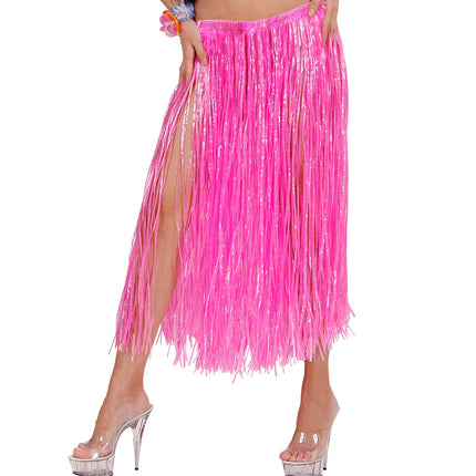 e-carnavalskleding-SYK Hawaii rok lang roze