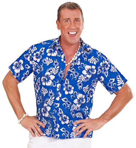 e-carnavalskleding-SYK Hawaii shirt blauw tropical Danny