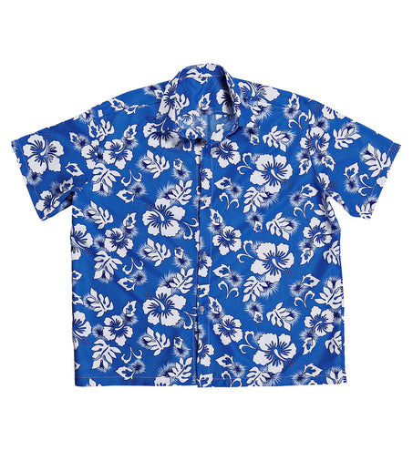 e-carnavalskleding-SYK Hawaii shirt blauw tropical Danny