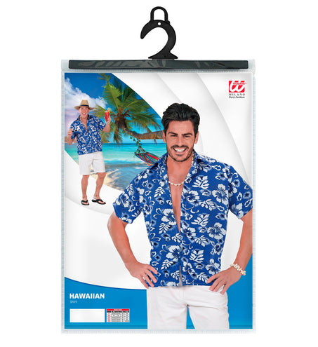 e-carnavalskleding-SYK Hawaii shirt blauw tropical Danny