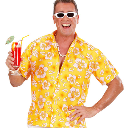e-carnavalskleding-SYK Hawaii shirt geel tropical Danny