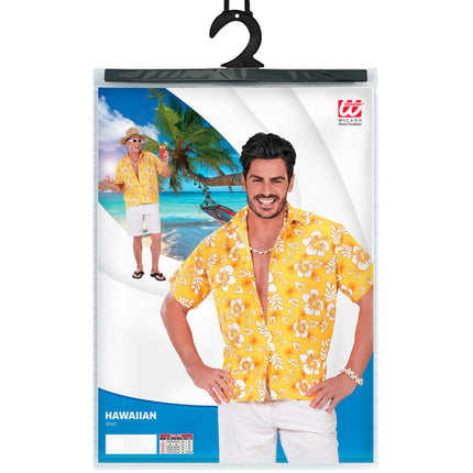 e-carnavalskleding-SYK Hawaii shirt geel tropical Danny