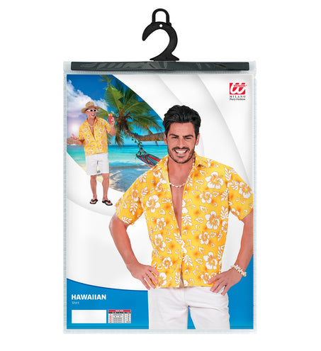 e-carnavalskleding-SYK Hawaii shirt geel tropical Danny