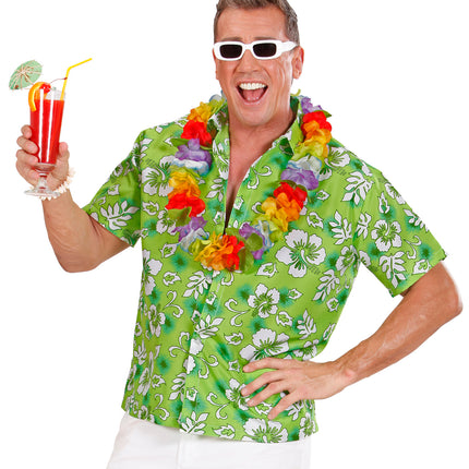 e-carnavalskleding-SYK Hawaii shirt groen tropical Danny