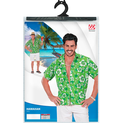 e-carnavalskleding-SYK Hawaii shirt groen tropical Danny