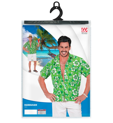 e-carnavalskleding-SYK Hawaii shirt groen tropical Danny