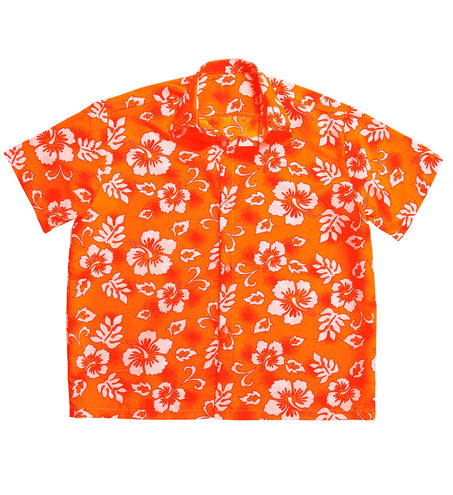 e-carnavalskleding-SYK Hawaii shirt oranje tropical Danny