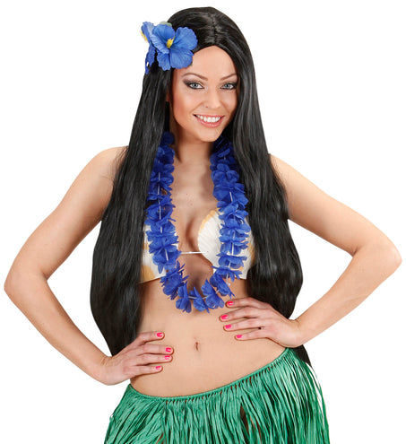 e-carnavalskleding-SYK Hawaii slinger ketting donker blauw