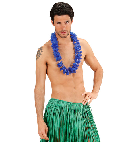 e-carnavalskleding-SYK Hawaii slinger ketting donker blauw