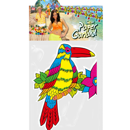 e-carnavalskleding-SYK Hawaii slinger Toekan