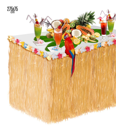 e-carnavalskleding-SYK Hawaii tafel rok met bloemen