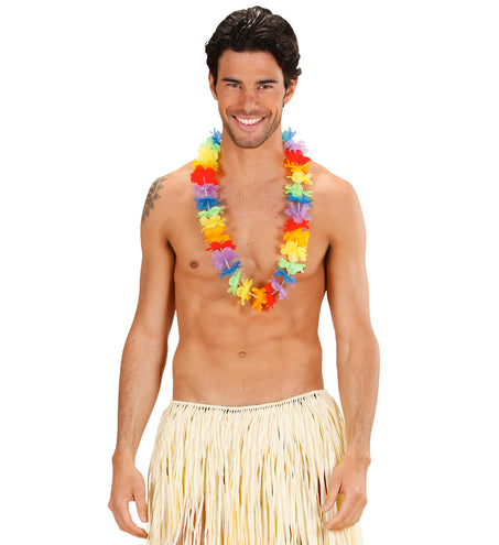 e-carnavalskleding-SYK Hawaiikrans regenboog