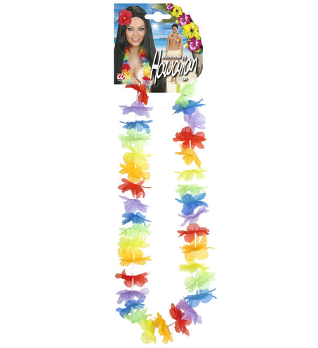 e-carnavalskleding-SYK Hawaiikrans regenboog