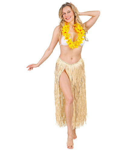 e-carnavalskleding-SYK Hawaiirokje naturel lang volwassenen