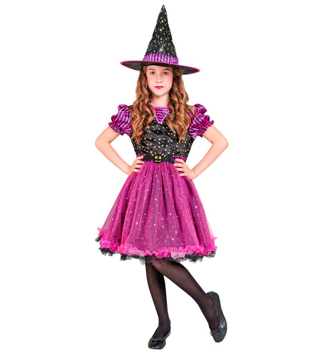 e-carnavalskleding-SYK Heks kind roze Eva