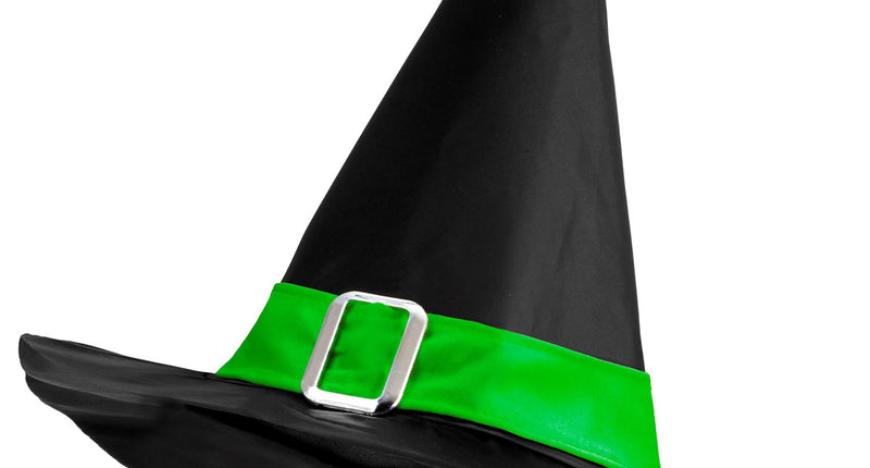 e-carnavalskleding-SYK Heksen hoed kind met groene riem