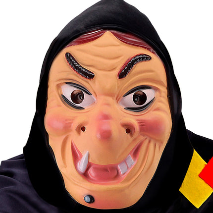 e-carnavalskleding-SYK Heksenmasker Rina met hoofddoek