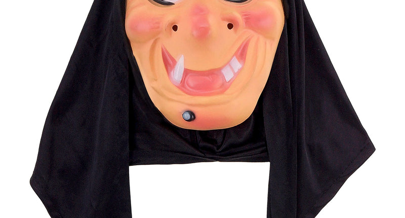 e-carnavalskleding-SYK Heksenmasker Rina met hoofddoek