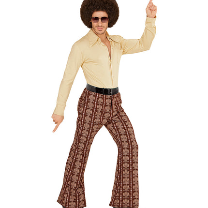 e-carnavalskleding-SYK Heren disco broek jaren 70 old school