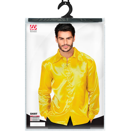 e-carnavalskleding-SYK Heren jaren 70 disco blouse geel