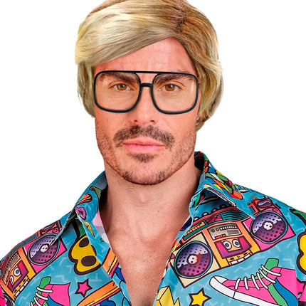 e-carnavalskleding-SYK Heren PRUIK blond