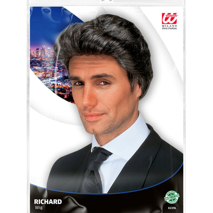 e-carnavalskleding-SYK Heren pruik Luciano