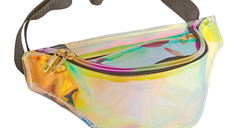 e-carnavalskleding-SYK Heuptas hippie regenboog holografisch