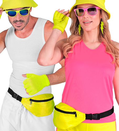 e-carnavalskleding-SYK Heuptasje pailletten neon geel
