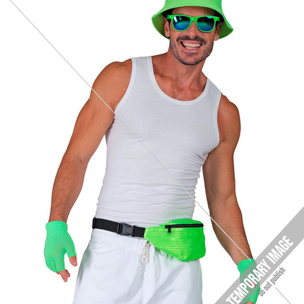 e-carnavalskleding-SYK Heuptasje pailletten neon groen