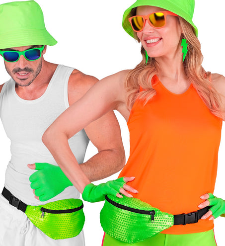e-carnavalskleding-SYK Heuptasje pailletten neon groen