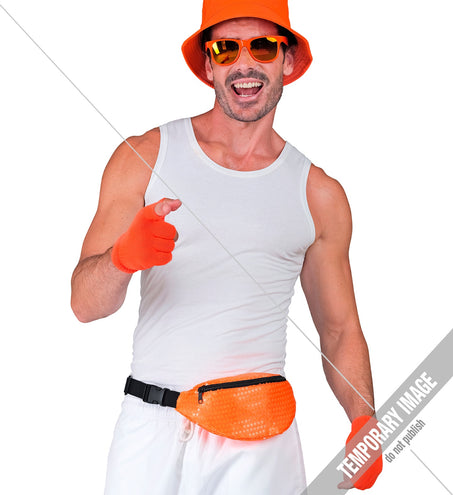 e-carnavalskleding-SYK Heuptasje pailletten neon oranje