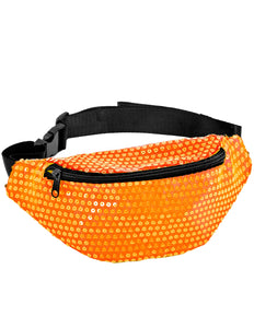 e-carnavalskleding-SYK Heuptasje pailletten neon oranje