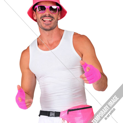 e-carnavalskleding-SYK Heuptasje pailletten neon roze