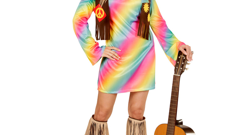 e-carnavalskleding-SYK Hippe hippie jurkjes voor dames