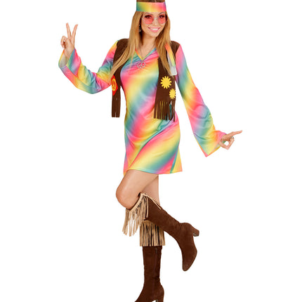 e-carnavalskleding-SYK Hippe hippie jurkjes voor dames