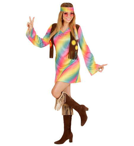 e-carnavalskleding-SYK Hippe hippie jurkjes voor dames