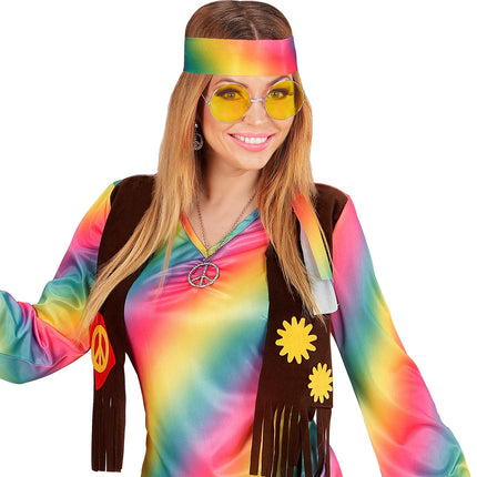 e-carnavalskleding-SYK Hippie bril geel grote glazen