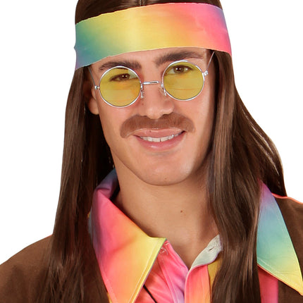 e-carnavalskleding-SYK Hippie bril geel grote glazen