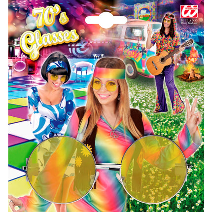 e-carnavalskleding-SYK Hippie bril geel grote glazen