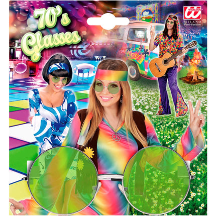 e-carnavalskleding-SYK Hippie bril groen grote glazen
