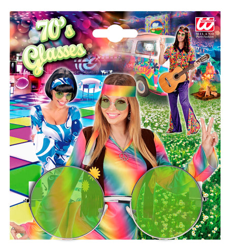 e-carnavalskleding-SYK Hippie bril groen grote glazen
