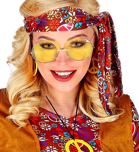e-carnavalskleding-SYK Hippie bril met gekleurde glazen